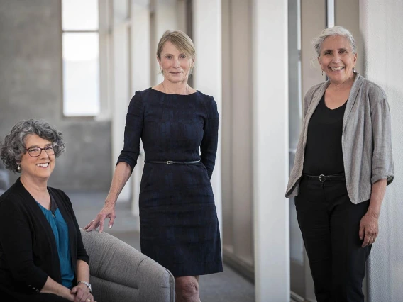Leaders in Innovations in Healthy Aging, Esther Sternberg, Kathie Insel, and Mindy Fain.